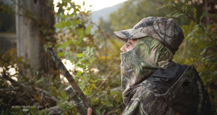 Hunter in the wilderness