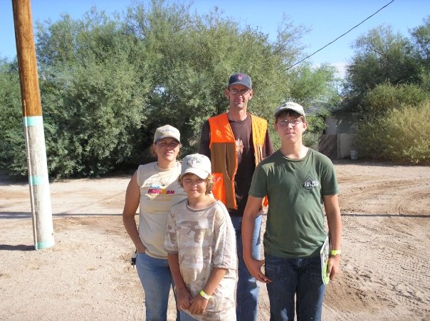 The Holbrook family on a dove hunt