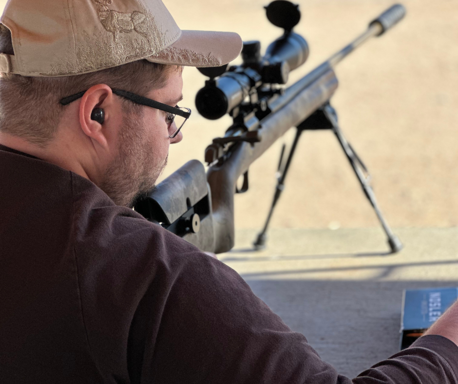 Gray at the shooting range