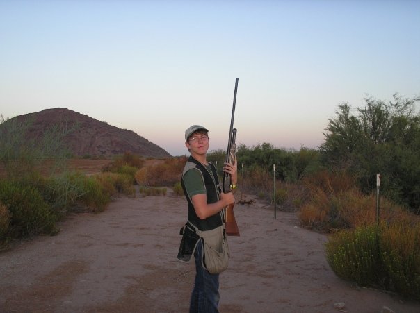 Young Gray on a dove hunt